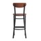 Flash Furniture Barstools - Walnut Wood Seat - Boomerang Back, PK 2 2-XU-DG6V6B-WAL-GG - alternate 7